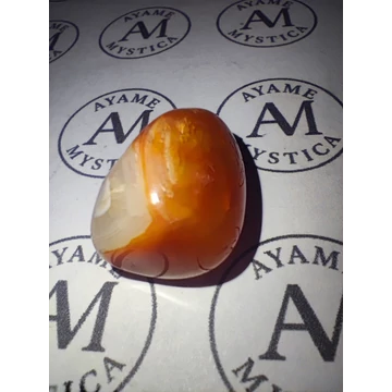 Karneol Marokkő – A Bátorság, Életerő és Teremtőerő Köve (Kb.2,5 cm)
