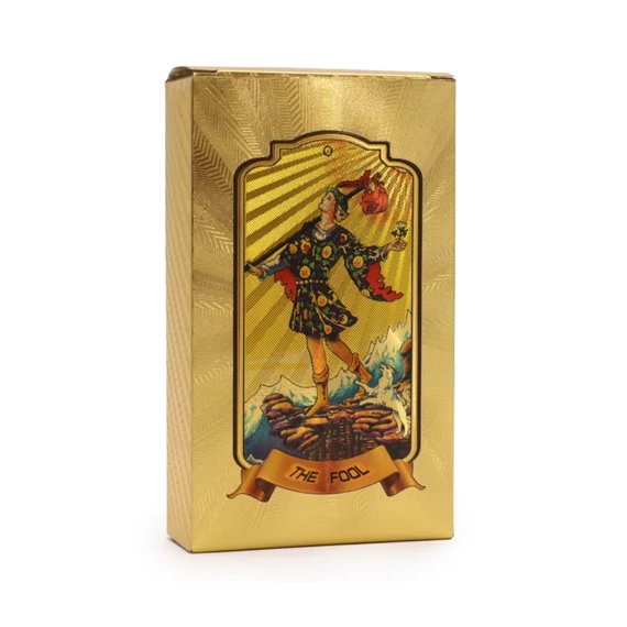 Arany Tarot kártya – Prémium arany mintás jóskártya 