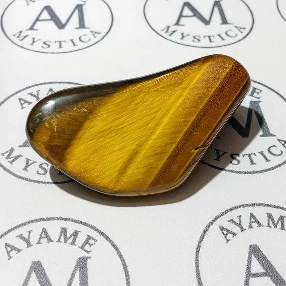 Tigrisszem Marokkő – A Bátorság és Védelem Aranyfénye(Kb.3,5cm)